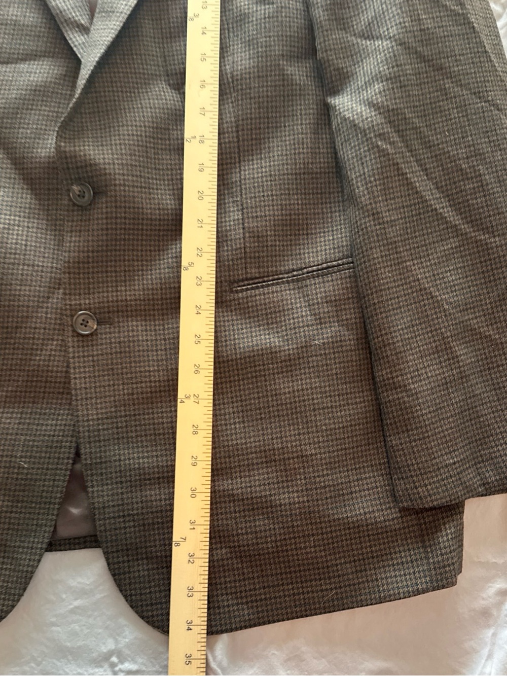 Ralph Lauren Men's Tan/Brown Houndstooth Sport Coat - Picture 2 of 11